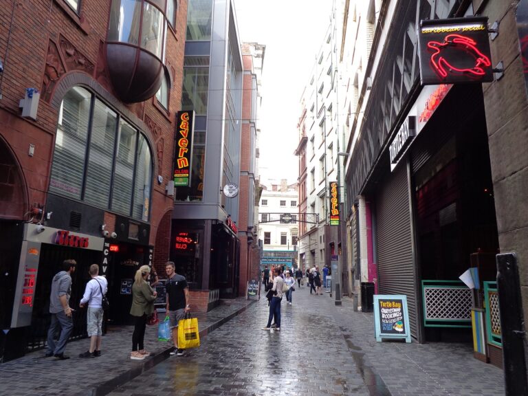 Mathew Street a Liverpool, strada del Cavern Club legata alla storia dei Beatles