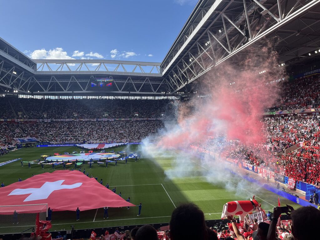 Lo stadio di Düsseldorf durante Euro 2024
