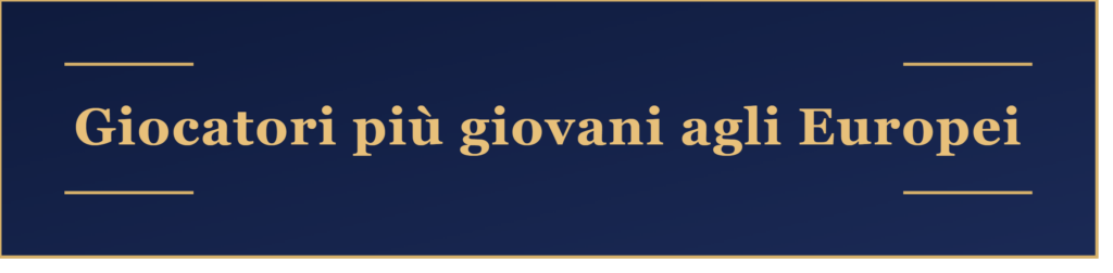Banner - Giocatori più giovani agli Europei