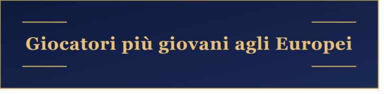 Banner - Giocatori più giovani agli Europei